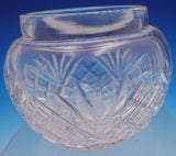 Alvin Sterling Silver Powder Jar with Cut Crystal Glass 3" Ht Floral (#9144)