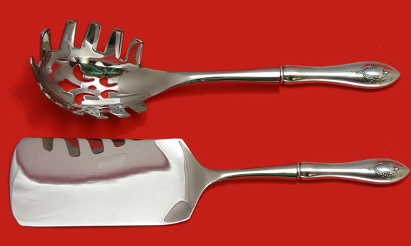 Mount Vernon by Lunt Sterling Italian Pasta Server Set 2pc HHWS Custom