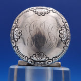 Ferdinand Fuchs and Co Sterling Silver and Crystal Inkwell #446 4" x 3" (#0381)