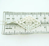 935 Argentium Sterling Diamond Shaped Pendant (#J4413)