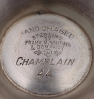 Champlain by Frank Whiting Sterling Silver Goblet Hand Chased 44 6 1/2" #4350-2