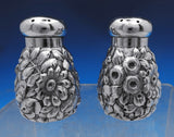 Flora by Shiebler Sterling Silver Salt and Pepper Shaker Set 2pc #1273 (#8846)