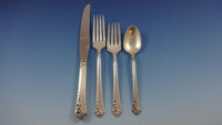 Damask Rose by Oneida Sterling Silver Flatware Set For 8 Service 49 Pieces