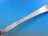 Lap Over Edge Acid Etched by Tiffany Sterling Fish Server Butterflies 12 7/8"