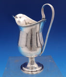 English Georgian Sterling Silver Creamer w/Family Crest Arm Flag Griffin (#8447)