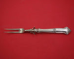 Saxon by Wallace Sterling Silver Roast Carving Fork HH WS 10 5/8" Heirloom