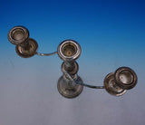 Empire by Unknown Sterling Silver Candelabra Single 3-Light 12 3/4" Tall (#3715)