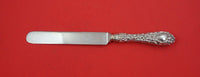 Rose by Stieff Sterling Silver Dinner Knife blunt SP blade w/ cartouche 9 5/8"