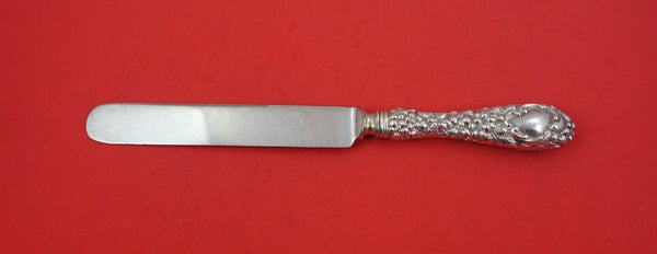 Rose by Stieff Sterling Silver Dinner Knife blunt SP blade w/ cartouche 9 5/8"