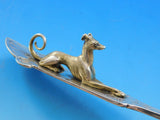 Hound by Gorham Sterling Silver Berry Spoon with Vermeil Hound Extremely Rare 9"