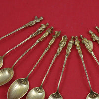 Apollo by Gorham Sterling Silver Set 12 Coffee Spoons 4 1/4" Figural Victorian