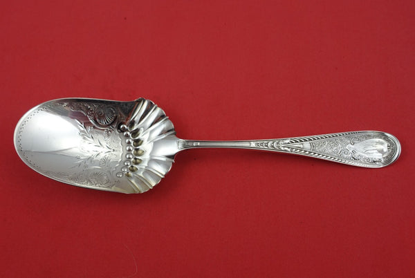 Hindostanee by Gorham Sterling Silver Berry Spoon GW Bright-Cut Round 8 5/8"