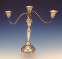 Grande Baroque by Wallace Sterling Silver Candelabra 3-Light 13" #4101 (#0429)