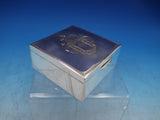 Peruvian Sterling Silver Box Engraved Crowned Eagles Crest Welsch Peru (#6690)