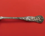Bacchanalian English Sterling Silver Berry Spoon Ovoid w/ Fruit London 1872 9"