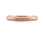 14k Rose Gold Round Hollow Wedding Band Ring Jewelry Size 8.5 (#J5882)