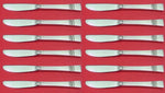 Diadem by Reed and Barton Sterling Butter Spreader HH Modern Set 12 pcs 6 1/2"