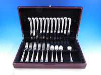 Queen Anne by James Robinson Sterling Silver Flatware Dinner Service 49 pcs