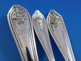 Basket of Flowers by D&H Sterling Silver Flatware Set Service 66 pieces Dinner