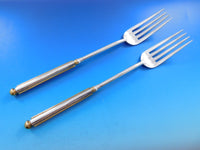 Vuillermet Aines of Lyon France Silverplate w/ gold accent Flatware Set 40 pcs