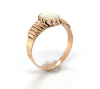 8k Yellow Gold Victorian Genuine Natural Opal Ring Size 7.25 Jewelry (#J6357)