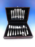 Colonial Engraved by Gorham Sterling Silver Flatware Set Service Rare 36 pcs