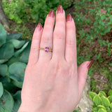 14k Yellow Gold 1.36 Carat Pink Genuine Natural Spinel Solitaire Ring (#J7320)