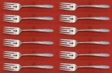 Silver Flutes by Towle Sterling Silver Salad Fork Set of 12 pcs 6 1/2"