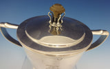 International Sterling Silver Tea Set 6pc w/Teak Handles Modernism (#0482)