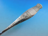 Gem Leaf by Whiting Sterling Silver Berry Spoon Fluted 9" Vintage Server
