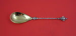 German Sterling by Various Makers Preserve Spoon GW .800 silver twisted 8 1/8"