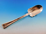 Lap Over Edge Acid Etched by Tiffany Sterling Silver Salad Serving Spoon Flowers