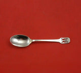 Norman Hammered by Shreve Sterling Silver Coffee Spoon Pierced Mono "T" 5 1/2"