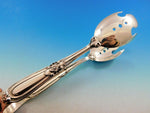 Esteval by Buccellati Italy Sterling Silver Ice Tong Pierced Double Bowl 8 1/4"