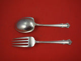 English Shell by Lunt Sterling Silver Salad Serving Set AS 2pc 9"