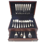 Corsage by Stieff Sterling Silver Floral Iris Flatware Set 8 Service 37 Pieces