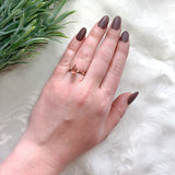 14k Rose Gold 1.22 Carat Genuine Natural Oregon Sunstone Solitaire Ring (#J7161)