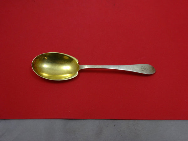 Faneuil by Tiffany & Co. Sterling Silver Preserve Spoon Goldwashed 7 1/4"