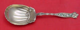 Dresden by Whiting Sterling Silver Berry Spoon Vermeil Enameled Fancy 7 3/4"