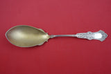 Alhambra by Whiting Sterling Silver Berry Spoon Stippled/Frosted Bowl GW 8 7/8"