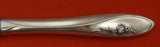 Sculptured Rose by Towle Sterling Silver Salad Serving Set 2pc Nylon 12 1/4"