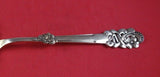 A. Halberstadt Danish Sterling Silver Strawberry Spoon Pierced BC c.1902 11 1/4"