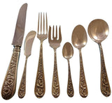 Corsage by Kirk-Stieff Sterling Silver Flatware Set 12 Service 90 Pieces Dinner