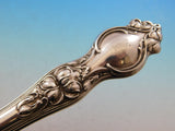 Violet by Wallace Sterling Silver Asparagus Server Hooded Old Pierced 10"