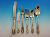 Basket of Flowers by D&H Sterling Silver Flatware Set Service 40 pcs M Monogram