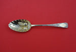 English Georgian Sterling Silver Berry Spoon London 1827 GW Fruit Diamond 9"