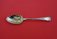 English Georgian Sterling Silver Berry Spoon London 1827 GW Fruit Diamond 9"