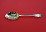 English Georgian Sterling Silver Berry Spoon London 1827 GW Fruit Diamond 9"
