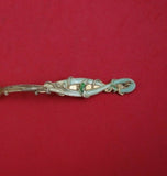 Shiebler Sterling Silver Strawberry Fork Vermeil Enameled #12 5"