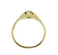 14k Yellow Gold Victorian .15ct Genuine Natural Diamond Ring (#J4771)